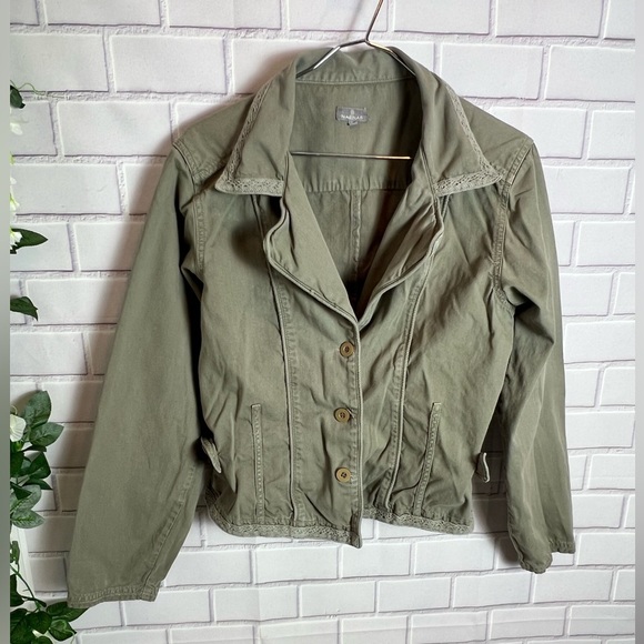 NAFNAF big girls Olive Green Jacket/size L - Picture 9 of 9
